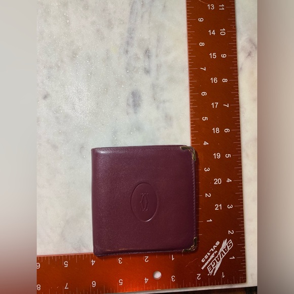 Cartier men\'s bifold leather